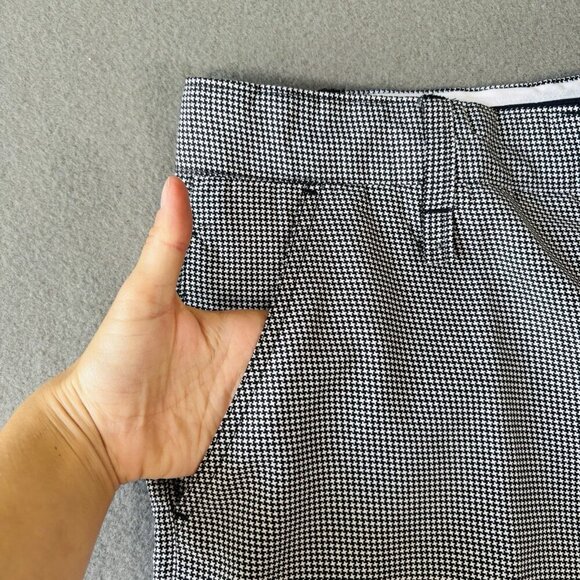 FireThorne Mens Golf Shorts Houndstooth Black White Size 40 Bermuda Outdoor Prep - Picture 10 of 16